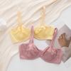 Şeker Renk iç çamaşırı seti Kadınlar için Yaz Ultra Ince Push Up Sütyen Seti Fransız Seksi Bralette Dantel Kumaş Nefes Sütyen Tanga Setleri