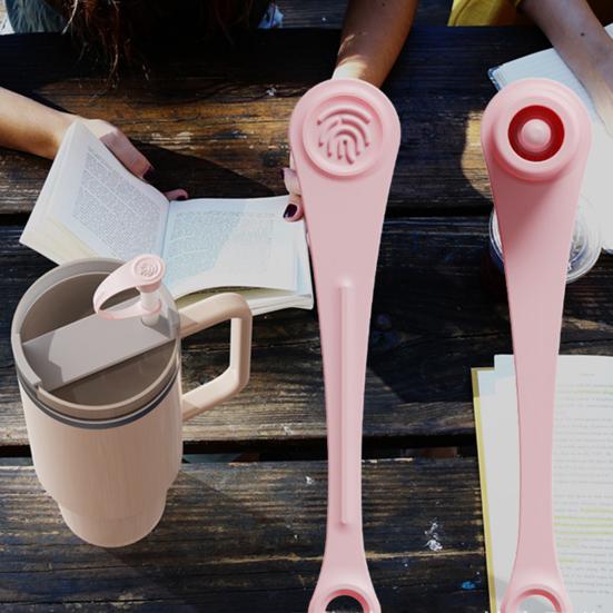 4Pcs Silicone Straw Cover Set for 20oz 30oz 40oz Tumblers Easy To Clean Cute Durable Straw Topper Hats