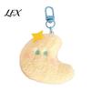 Kawaii Star Moon Plush Pendants Pendant, Cute Keychain Charm Decorative Keyring Accessories for Handbags with Lobster Clasp, Soft Stuffed Pendant