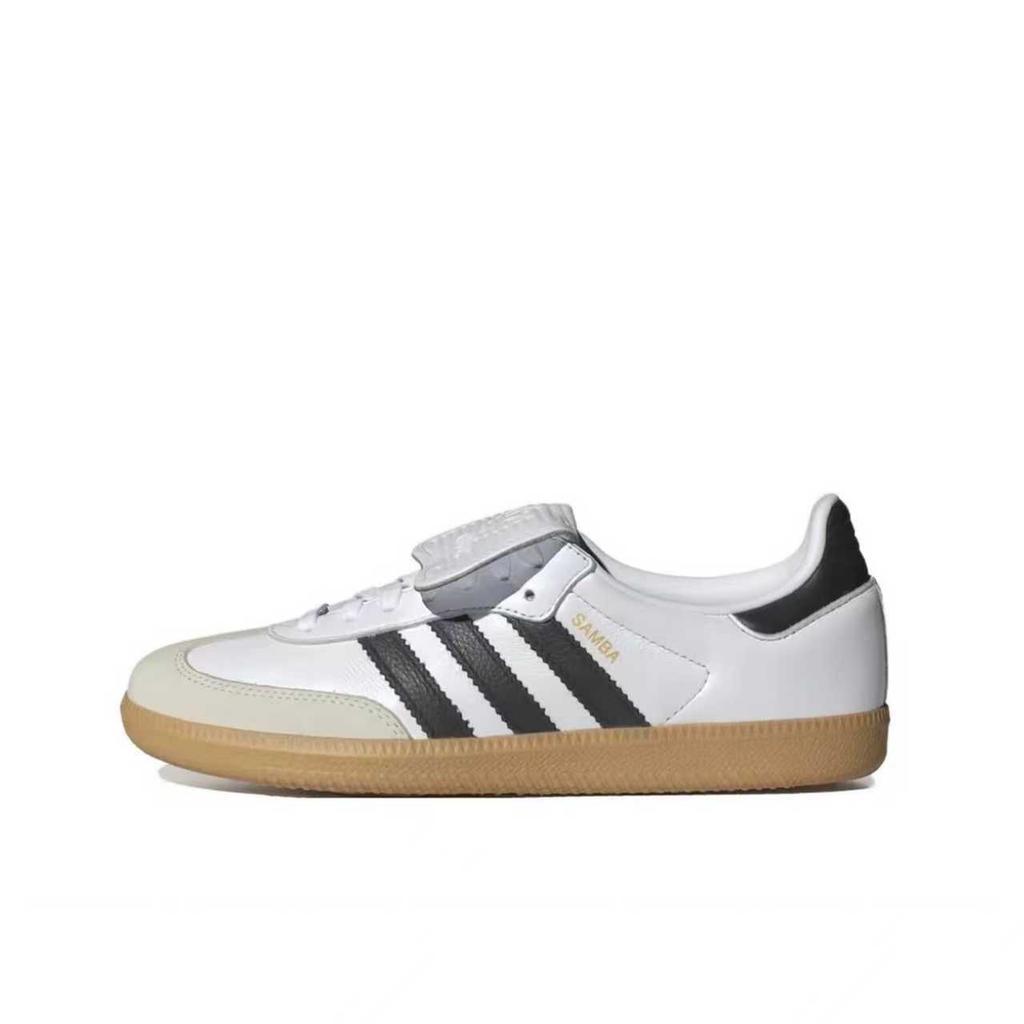 Adidas Originals Samba LT Leather Low top Skateboard Shoes Unisex Silver White IG4279(Team768-)