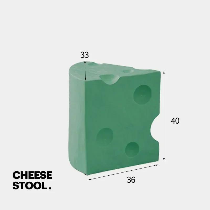 Creative Restaurant Cheese Design Small Dining Chair Sofa Footrest Stool Side Table Living Room Home Decor Furniture