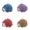 Cartoon Hedgehog Plush Hand Towel With Absorbent Fabric For Kids And Adults
