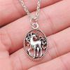 Unicorn Horse Fantasy Pendant Antique Bronze Metal Women Choker Necklace High Quality Gift