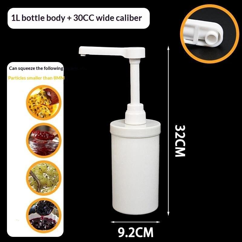 Food Grade Plastic Multipurpose Syrup Dispenser Detachable Design Accurate Pump For Cafe Milk Tea Shop Home Bar