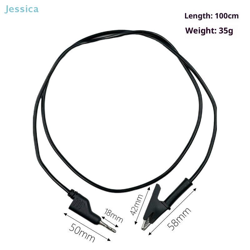 4mm Banana Plug to Alligator Clip Test Leads Pure Copper Electrical Test Cables, Universal Multimeter Probes