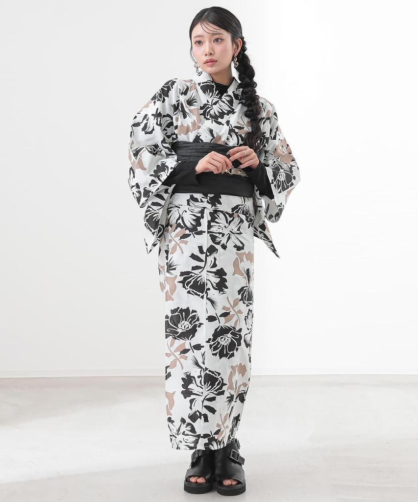 Oshare Walker Series Yukata Set with Separate Obi and Heko Easy To Perfect for Fireworks and and Stays In Product 12yn0yn [n'OrLABEL] [Daltone