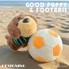 Kawaii Dog Dachshund Football Plush Keychain Cartoon Puppy Stuffed Keyring Cute Key Holder Pendant Bag Hanging Decoration Gift