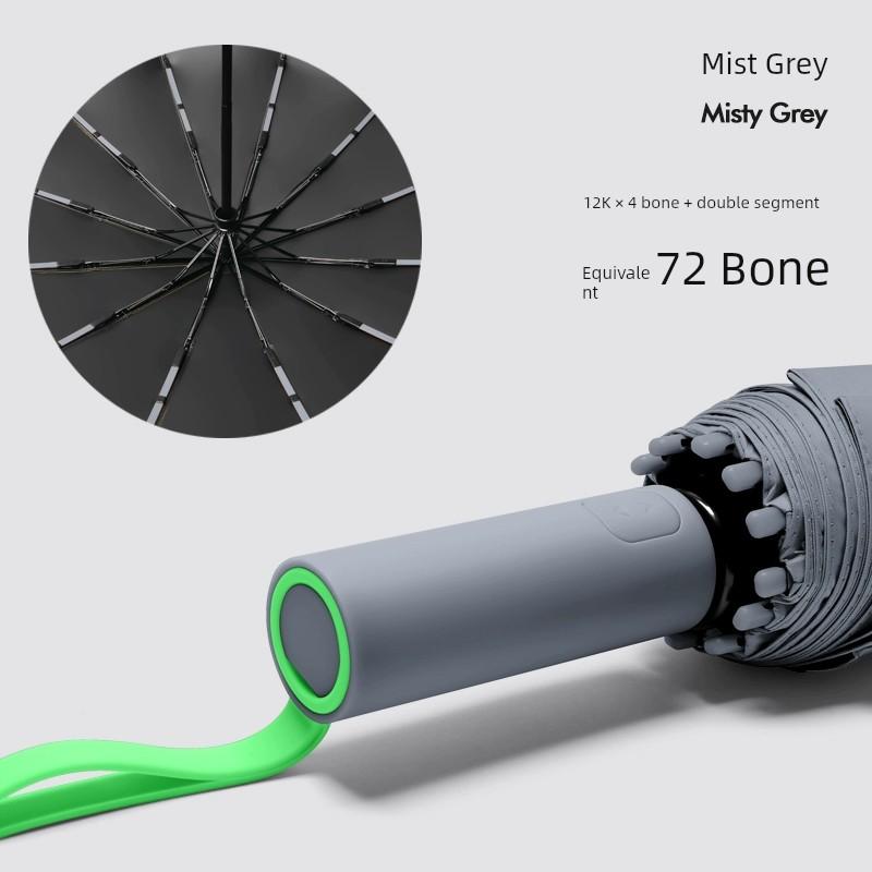 32-Bone Typhoon-Proof Automatic Umbrella Men's Large Strong Wind-Resistant Rainstorm Dedicated Umbrella Rain-Proof Dual-Use Female Folding Umbrella