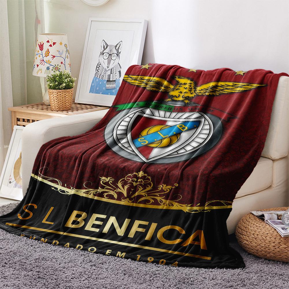 S.L. Benfica POSTER FlAannel Blanket, High Quality Comfortable for All Seasons, Home Decor, Warmth and Comfort