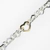TIFFANY&Co. Heart link Bracelet Wrist Size6.4" Silver925/K18 yellow gold 33.79g Women Used