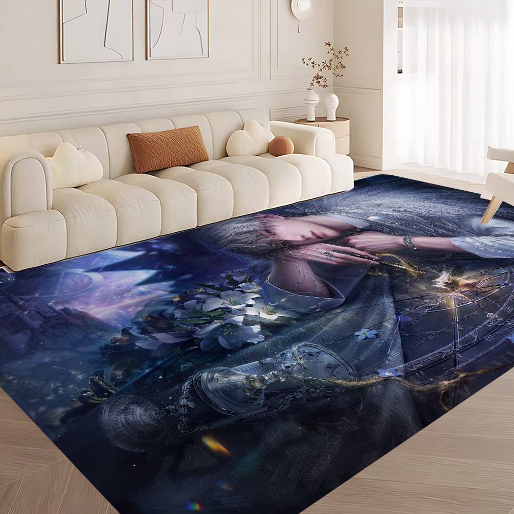 Love And Deep Space Game Hallway Carpet Washable Non-Slip Living Room Sofa Chairs Area Mat Kitchen Doormat Area Rug