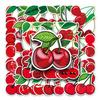 50 Cherry Doodle Personality Cartoon Fruit Children's Gourmet Card DIY Mobile Suitcase Sticker Waterproof