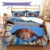 Pippi Longstocking Custom Name Pattern Bedding,Quilt Set Quilt Cover Pillowcase Home Birthday Gift(1 * duvet cover + 2 * pillowcase, without core)