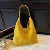 Frosted retro suede women's bags, new large-capacity autumn and winter versatile shoulder bags, casual and fashionable commuter mother and child bags
