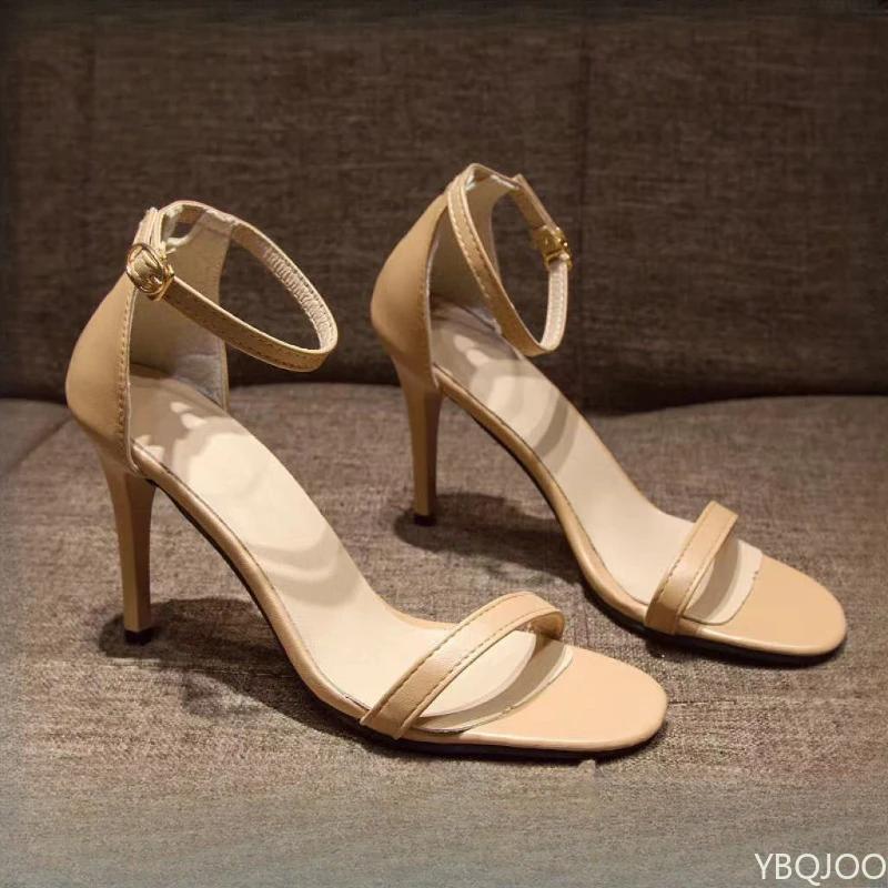 Fashion Ladies high-heel Sandals Versatile minimalist and sexy shoes One line fashion sandal New Comfortable Women's pumps Zapatos Mujer