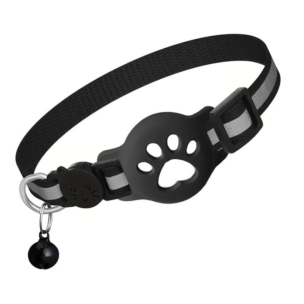 Cat Locator Collar Lightweight Adjustable Real Time GPS Tracking Outside Reflective Strips For Night Safety Enhance Pet Safety