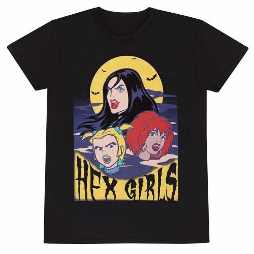 Hex Girls Unisex Adult Floating Heads With Yellow Moon T-Shirt