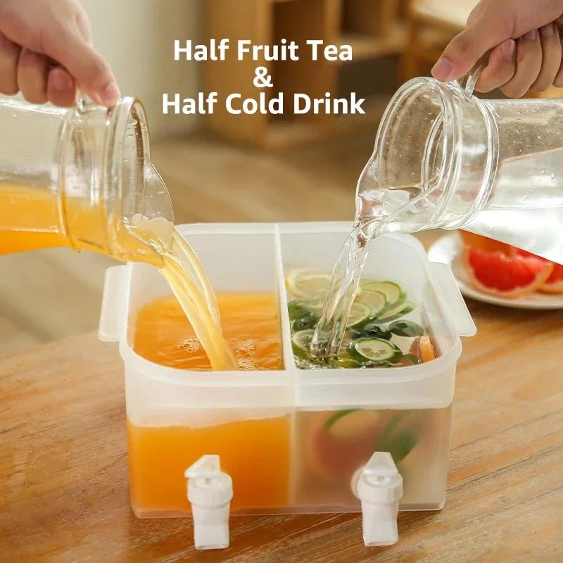 Ceainic de apă cu robinet filtrant de 5L, din plastic de înaltă capacitate, ceainic pentru conservarea ceaiului de fructe, uz casnic, rezistent la temperaturi înalte
