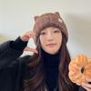 Elastic Knitted Wool Cap Windproof Winter Hat Fashion Ear Protection Cap  Outdoor