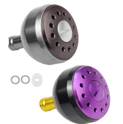 De Aluminio Pomo Redondo Carrete Giratorio de Aluminio Pesca Pez Azul Pomo de Manivela de Potencia Shimano A Daiwa S Repuesto 38mm Elegante 1000 1500 2000 2500 3000