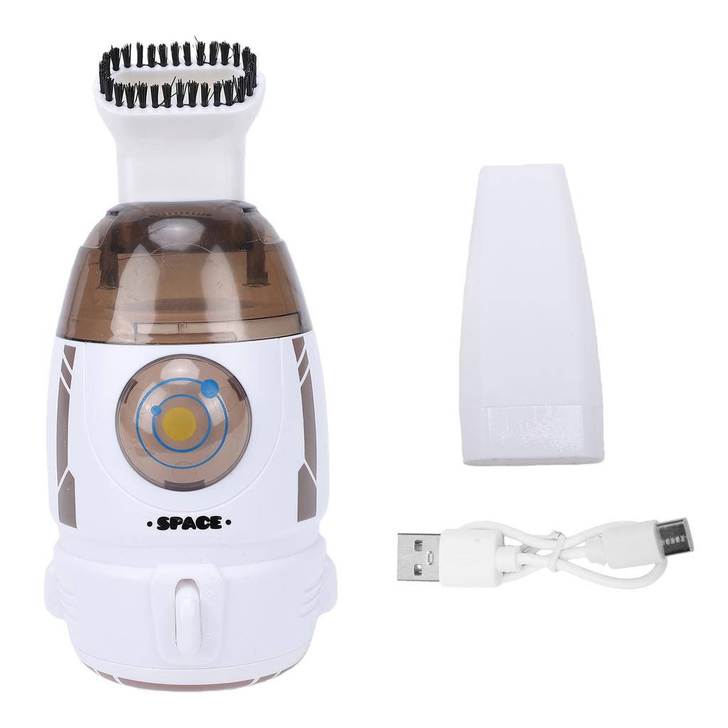 Mini Desktop Vacuum Cleaner Small Portable Electric for Eraser Shavings Paper Scraps Keyboard Dust Gray