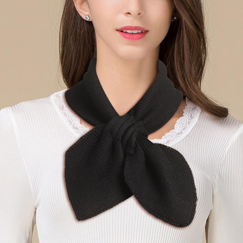 

Meier Silk cashmere heattech neck neck cross fashion scarf women s mulberry silk easiest for match neck чёрный