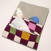 Checkered Tissue Tissue Case In Red and Made In High-quality Pouch/pocket White, 100% Cotton, Japan, Lightweight, Portable, Japanese-style, HK-1804