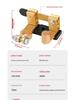 Universal Pure Copper Car Battery Disconnect Switch - Anti-Leakage Brass Main Knife Switch for Positive and Negative Terminals.
