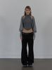 SETUP-EXE Line Bootcut Pants / Black