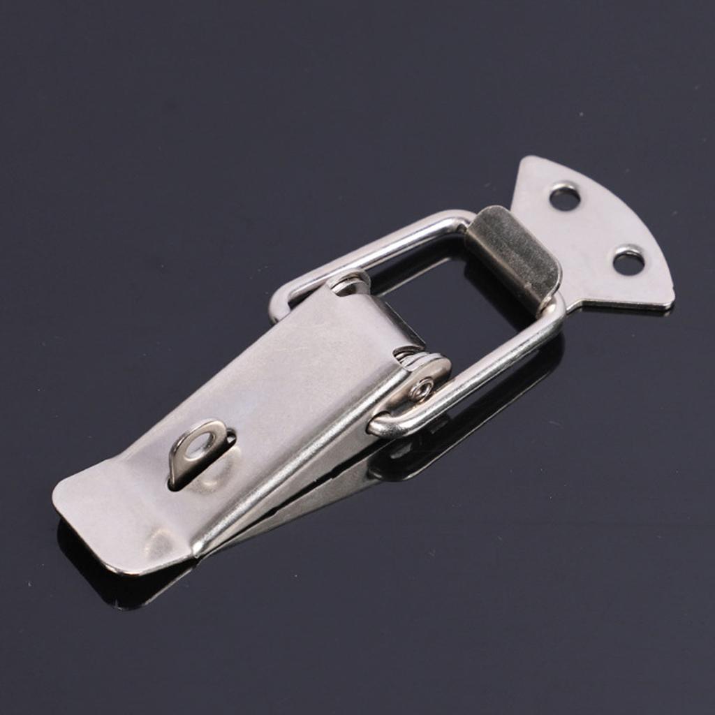 2pcs Universal Metal Snap Buckle Hasp Multifunctional Duckbill Lock Buckle for Storage Box, Door, Windows