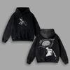 Anime Chainsaw Man Hayakawa Aki Print Hooded Men Women Hoodies Washed Sweatshirt Casual Cotton Pullover Harajuku Male Streetwear