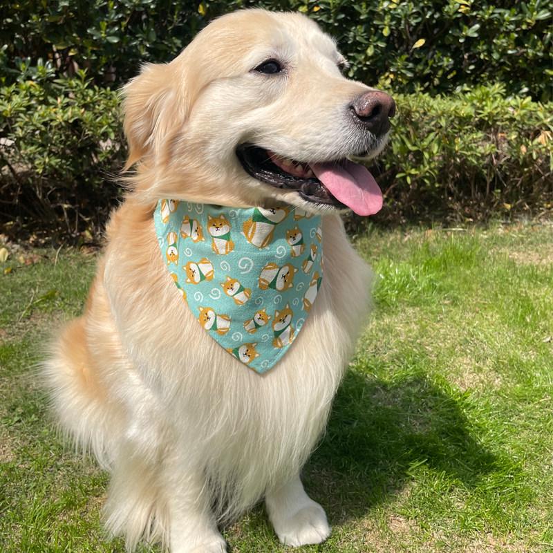 Pet Bib Triangle Scarf for All Dogs: Golden Retriever, Samoyed, Shiba Inu