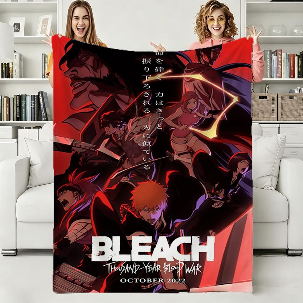 B-Bleach-Thousand Year Blood War 2026 TV Soft Warm Flannel Blanket Art For Bedroom Wall Living Room Decor Bed Picnic Office Gift