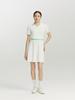 SERGIO TACCHINI W Essential Pique Collared V-Neck Short Sleeve Dress (White)
