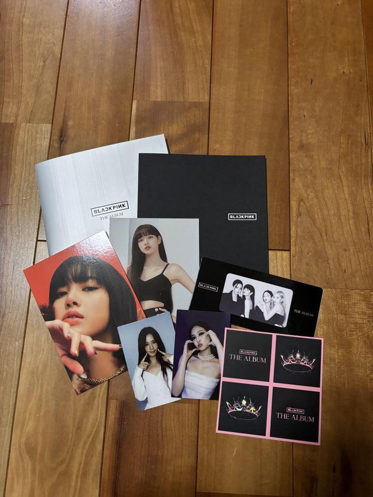 [USED] blackpink the album trading card jennie lisa jiss rosé