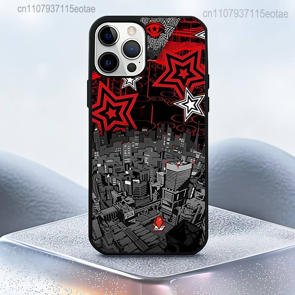 Spiel P-Persona 5 Magnetische Hülle: Kompatibel mit iPhone 17,16,15,14,13,12,11,Pro,Max,Plus,Mini,SE4,E
