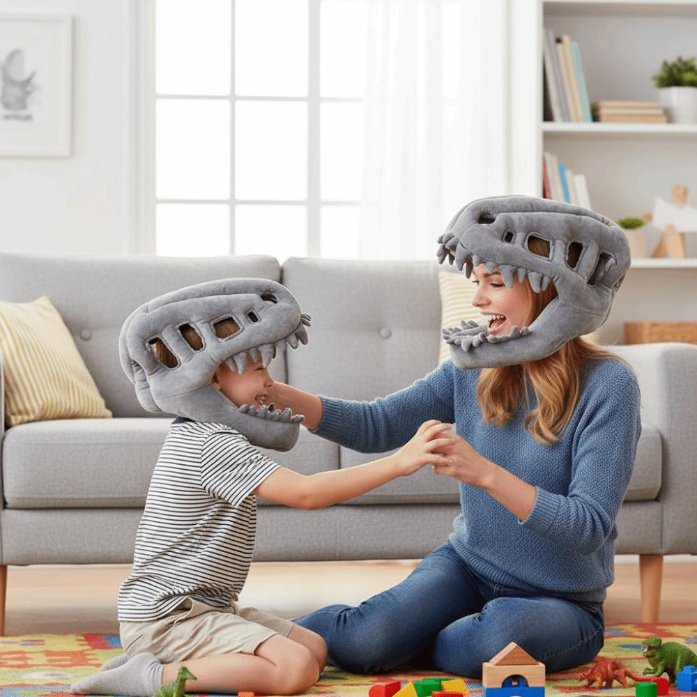 3D Dinosaur Skeleton Plush Toys Soft Funny Dinosaur Skeleton Cos Props Unique Comfortable Dinosaur Skeleton Costume Set