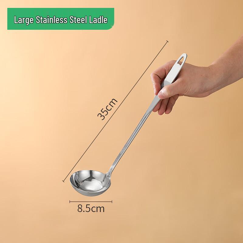 Zhao Ran Stainless Steel Long Handle Soup Ladle