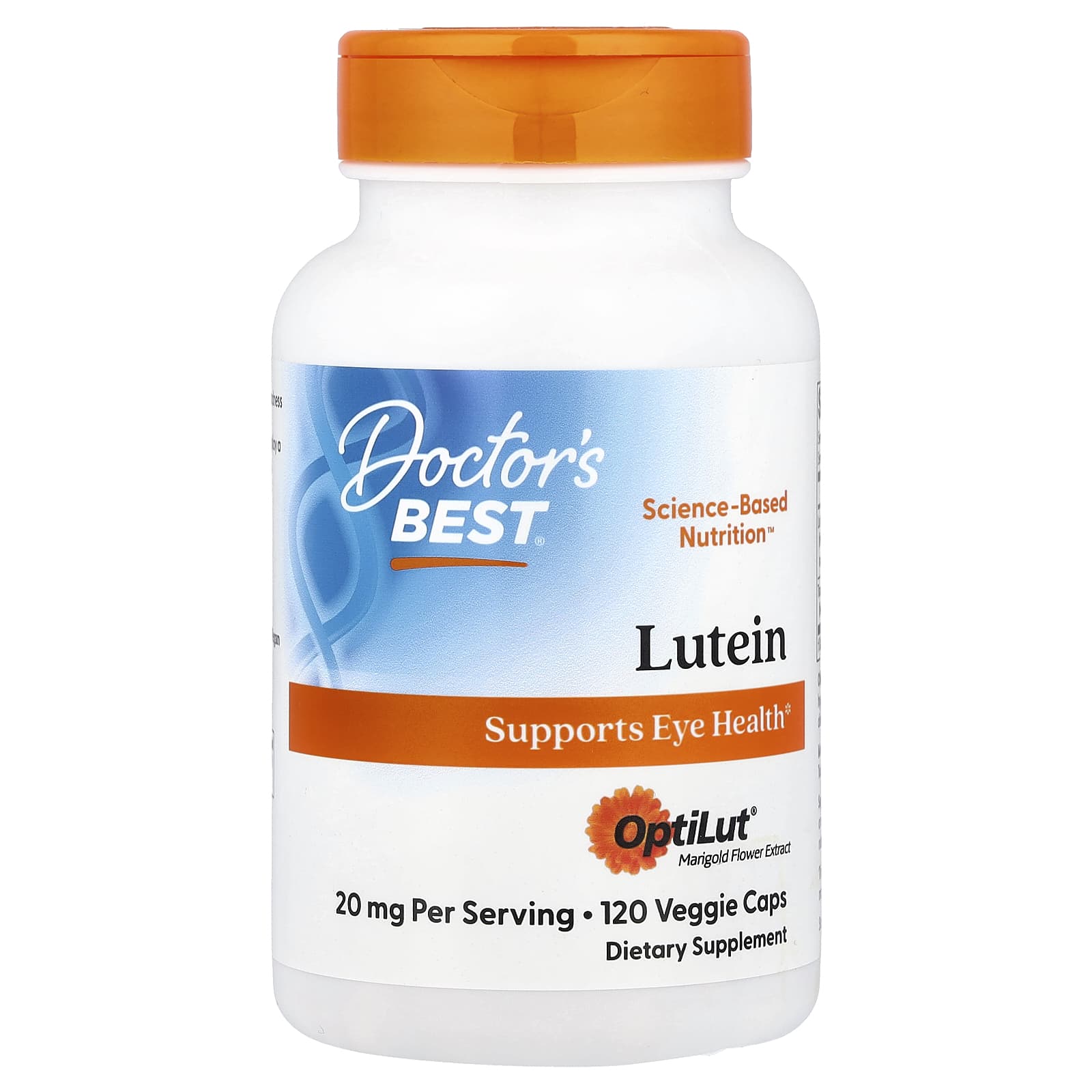 

Doctor S Best, Lutein, Veggie Caps, 120 ct (10 mg per capsule)