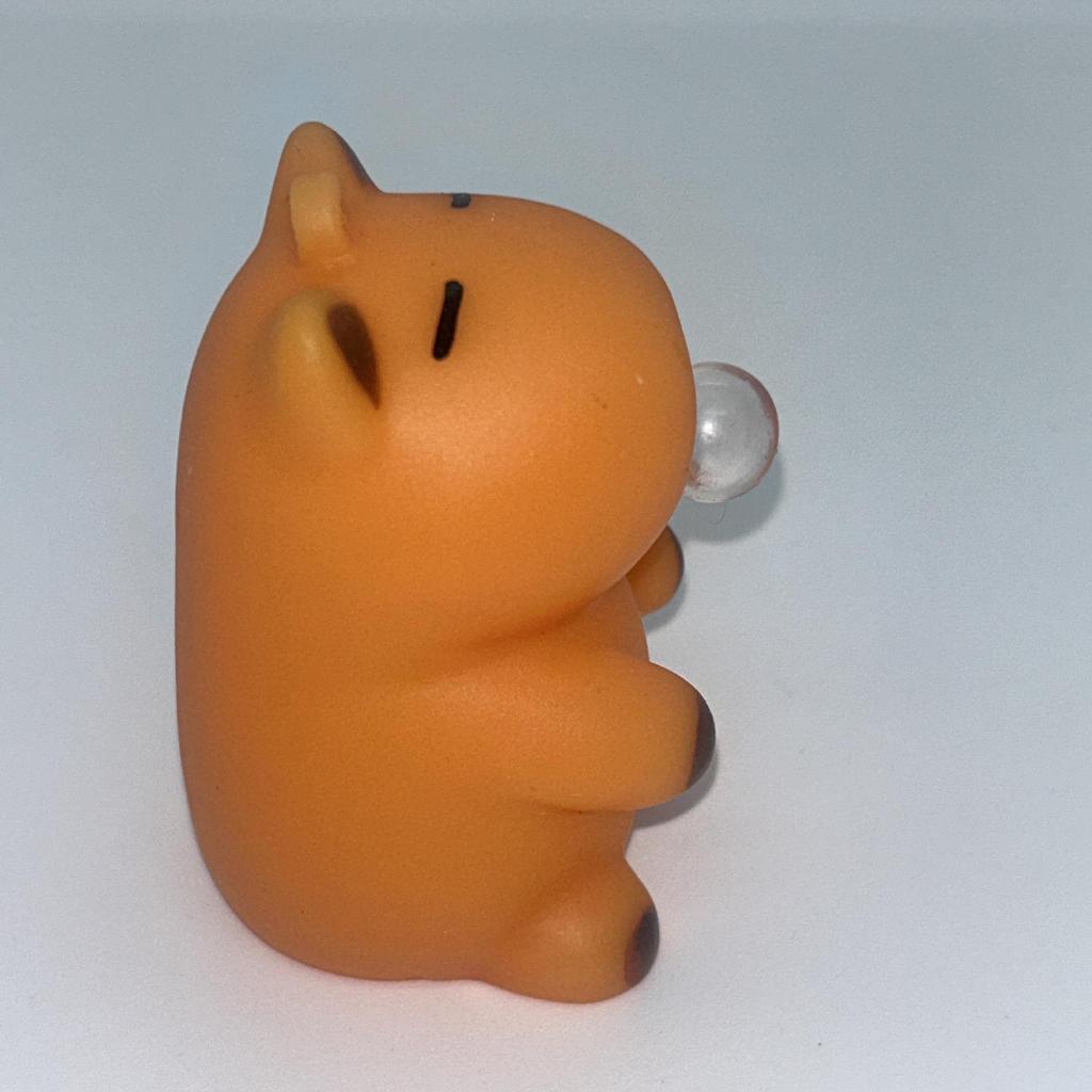 Capybara Bubble-Blowing Squeeze Toy - Stress Relief & Creative Pendant for Kids