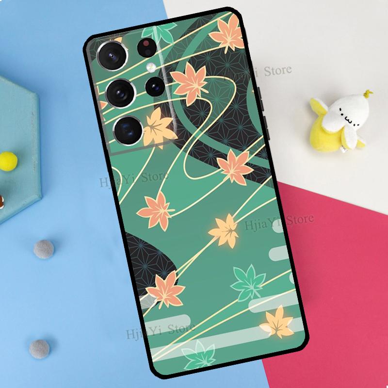Genshin Impact Kaedehara Kazuha Phone Case For Samsung Galaxy S23 S22 Ultra Note 20 10 S8 S9 S10 Plus S20 FE S21 FE Cover