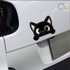 Black Kitten Cartoon Cute Car Body Scratch Cover Personal Creative Waterproof Electric Bike Motorcycle Sticker Decal