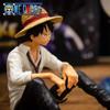 Anime 11Cm Figure Luffy Sitting Position Action Figure Pvc Model Statue Collection Figurine Doll Toy Birthday Gifts
