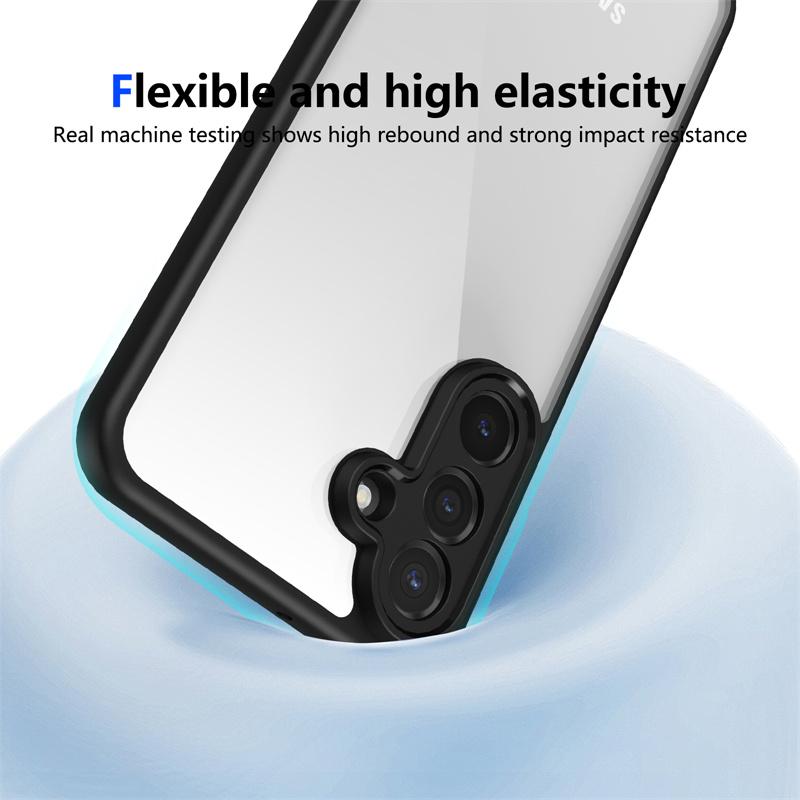 For Samsung Galaxy M56 5G Case Plating Silicone Bumper Shockproof Clear Back Cover Hard Phone Case for Samsung Galaxy M56 5G