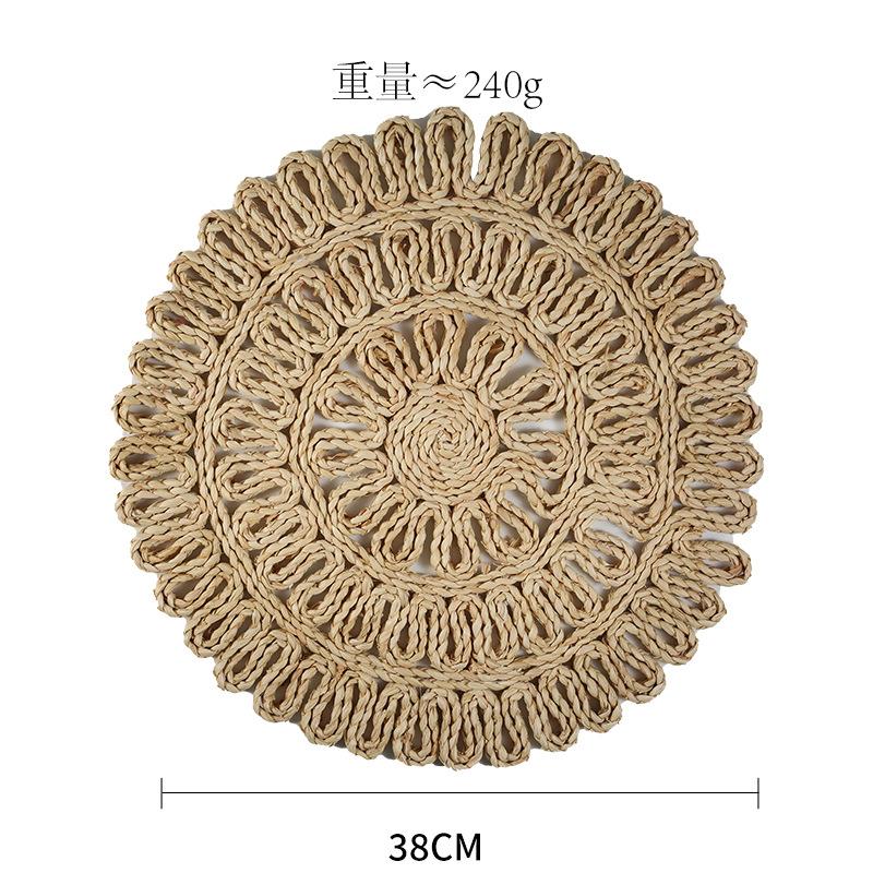 Special for Natural Color Heat Insulation Mats, Japanese-style Environmentally Friendly Jute Placemats, Corn Husk Bowl Mats, Water Hyacinth Pot Mats