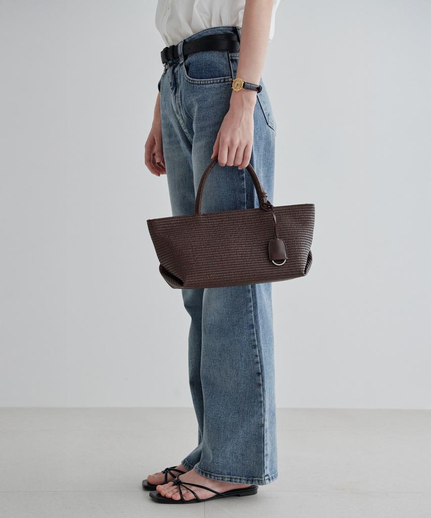 Bemymood Plie Woven Tote Bag - Brown