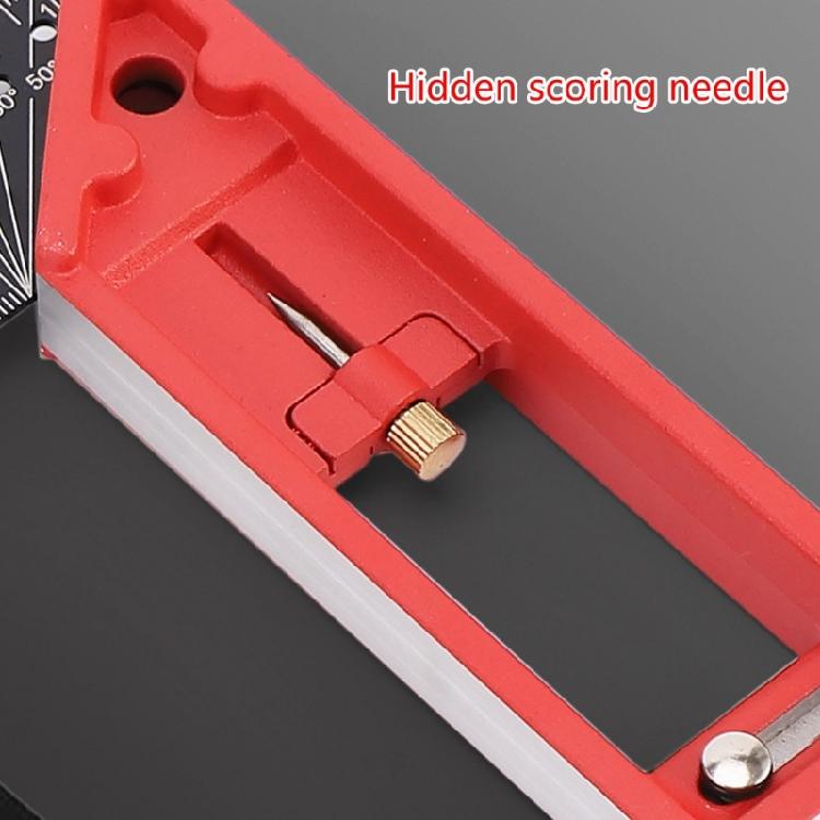 Multi Angles Measuring Ruler Universals Combination Angles, 45/90 Degree Multifunctional Gauge Right Angles Ruler