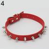 Fashion Rivet Spiked Studded Faux Leather Adjustable Pet Puppy Cat Dog Collar