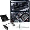 JDMCAR Upgrade Gear Shift Organizer Tray Compatible With Toyota 4Runner Accessories 2010-  2024 Car Center Console Shifter Side Tray Storage Box