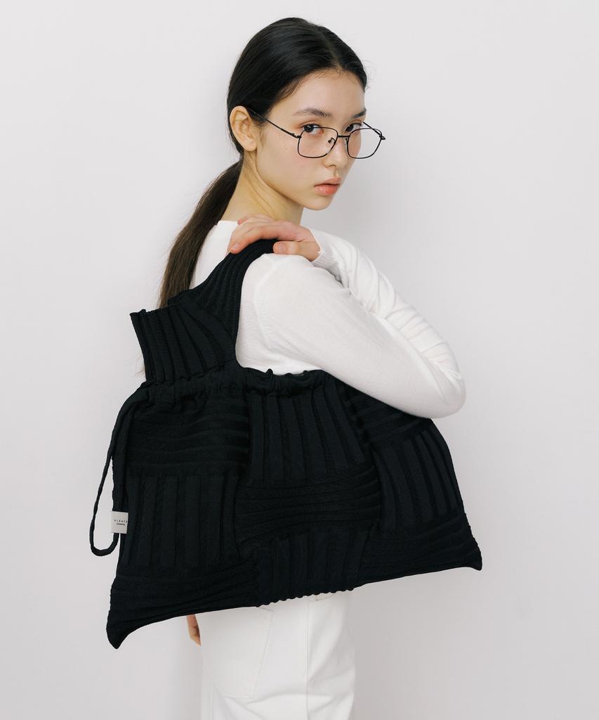 Pleatsmama Big Bow Bag Black